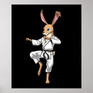Póster Karate conejo