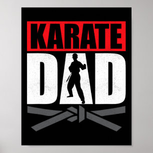 Póster Karate Dad Karateka Defensa Personal Luchador