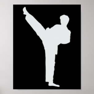 Póster Karate de artes marciales