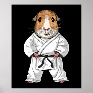 Póster Karate de Cerdo de Guinea