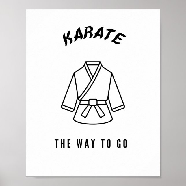 Póster Karate el camino a seguir (Frente)