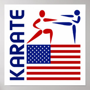 Póster Karate Estados Unidos
