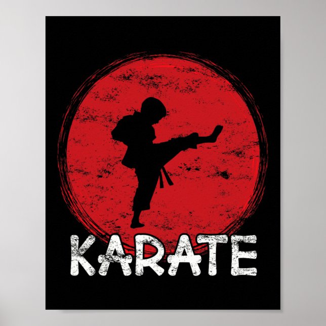 Póster Karate Fighter Boy - Japan - Child Does Karate Kic (Frente)