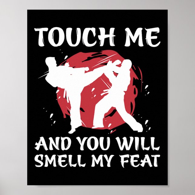 Póster Karate Fighter Boy Youth Men Japanese Martial Arts (Frente)