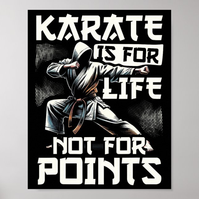 Póster Karate Gracioso Para Los Hombres Judo - Karate Es  (Frente)