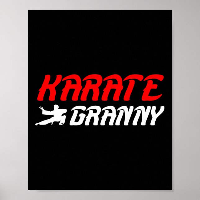 Póster Karate Granja Orgullosa Karate Abuela (Frente)