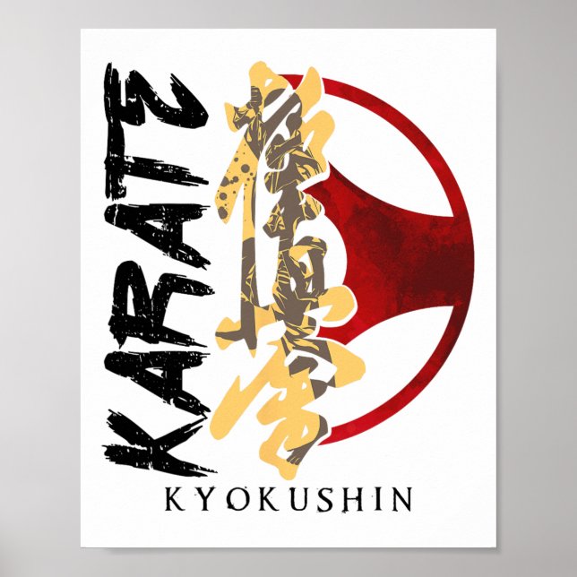 Póster Karate Kyokushin Martial Arts Traingher Mart (Frente)