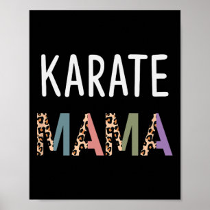 Póster Karate Mama Martial Art Women Regalo - Funny Karat