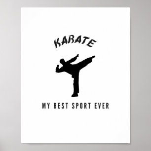 Póster Karate mi mejor deporte