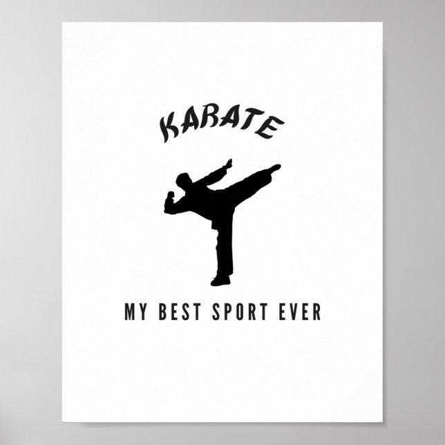 Póster Karate mi mejor deporte (Frente)