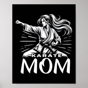 Póster Karate Mom Martial Arts Madre Familia Boning