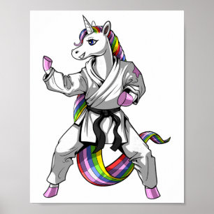 Póster Karate Ninja Artes Marciales Judo Kickboxing Unico