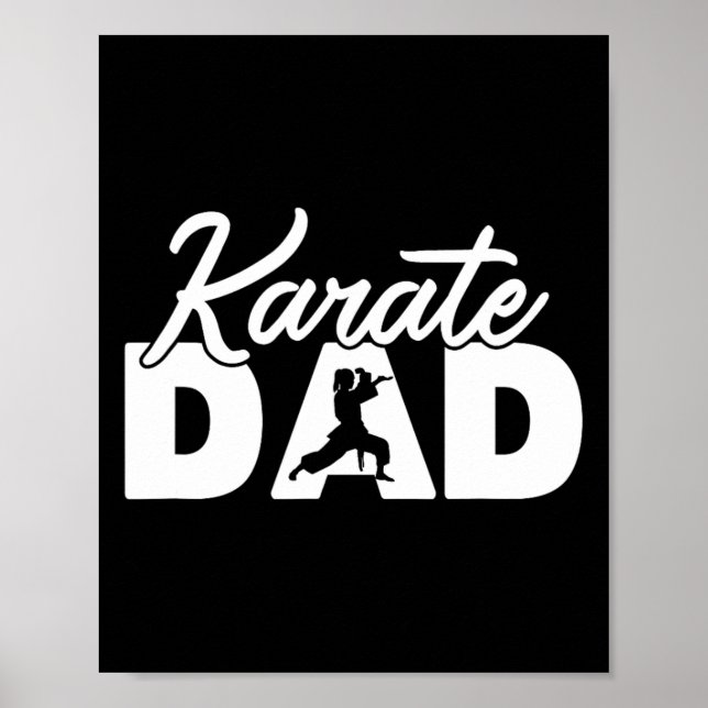 Póster Karate Papa - Funny Karate Dad Gift (Frente)