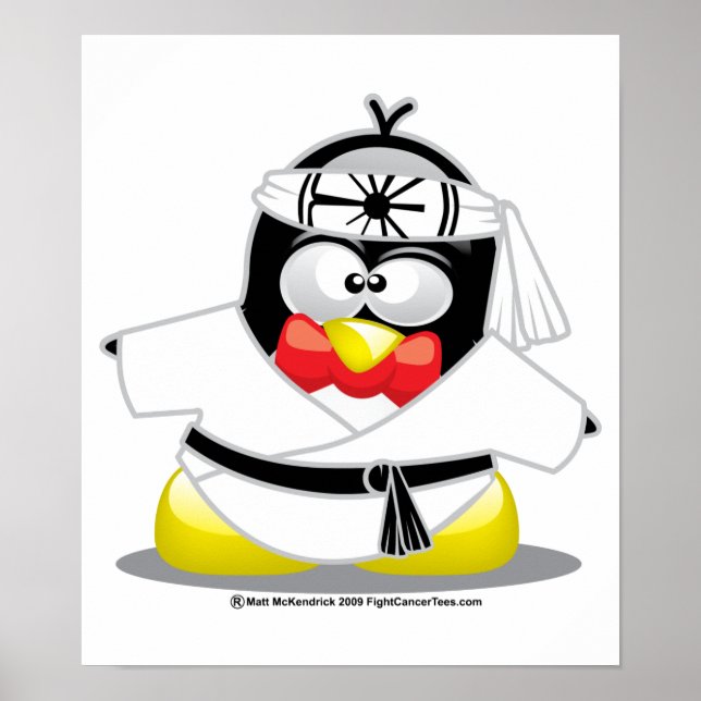 Póster Karate Penguin (Frente)