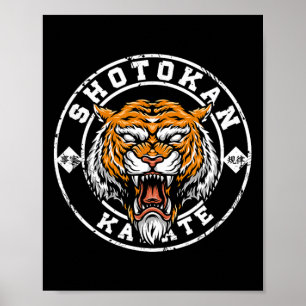Póster Karate Retro Shotokan Vintage Gift Fan De Karate