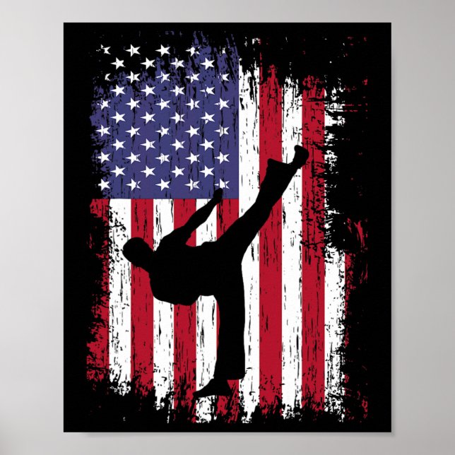 Póster Karate Shirt - Funny Taekwondo (Frente)