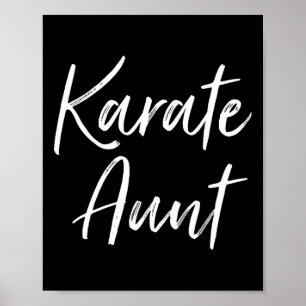 Póster Karate Tía Artes Marciales Tía Regalos De Niece T