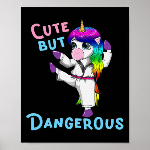 Póster Karate Unicorn Kickboxing Artes Marciales Jiu Jits
