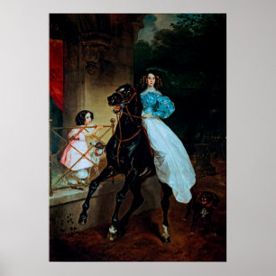 Póster Karl Bryullov: Un jinete