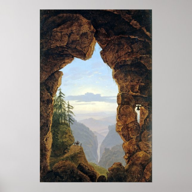 Póster Karl Friedrich Schinkel La puerta de las rocas (Frente)