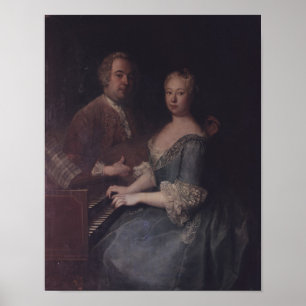 Póster Karl-Heinrich Graun y su esposa Ana-Louise