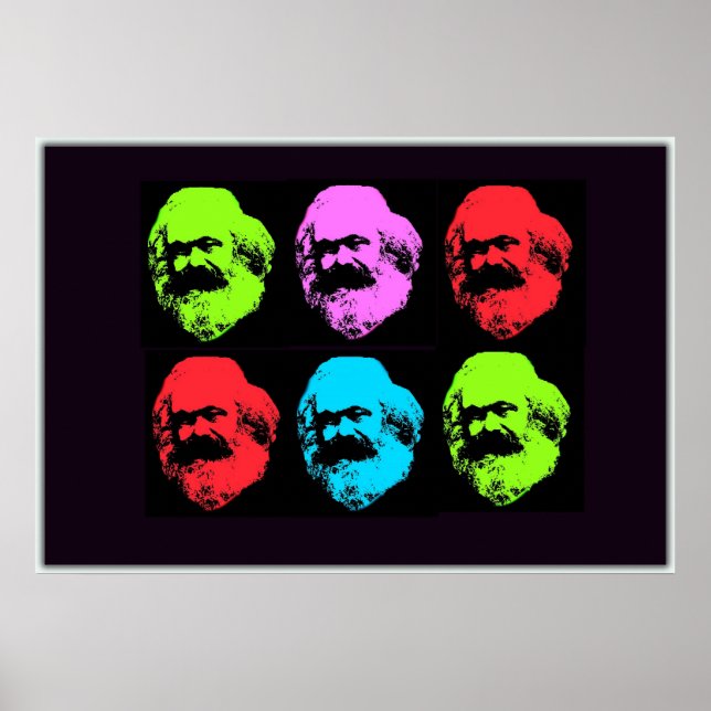 Póster Karl Marx Collage (Frente)