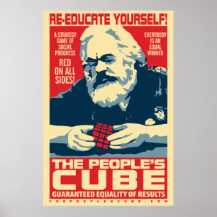 Póster Karl Marx - el cubo de la gente: Poster de OHP