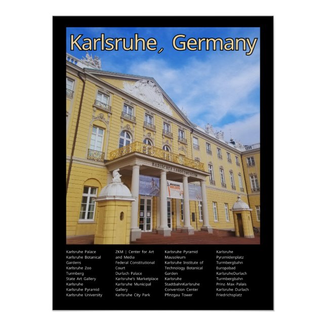 Póster Karlsruhe, Alemania (Anverso)