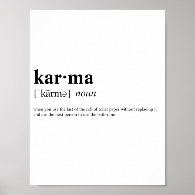 Póster Karma (Frente)