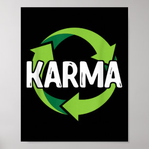 Póster Karma Destiny Meditation Reciclaje ambiental P