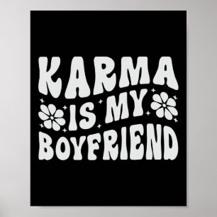Póster Karma Es Mi Novio Concienciación Sobre La Salud Me