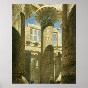 Póster Karnak, c.1866 (p/c sobre el papel)
