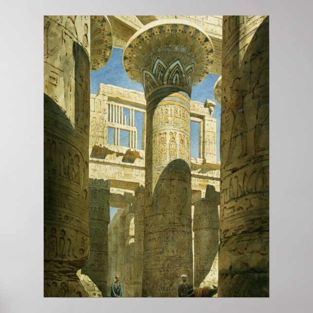 Póster Karnak, c.1866 (p/c sobre el papel) (Frente)