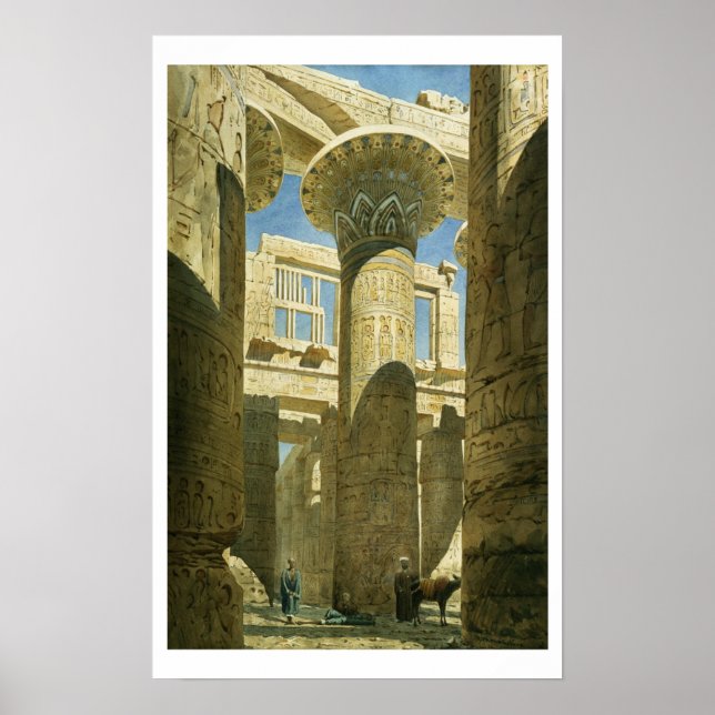 Póster Karnak, c.1866 (p/c sobre el papel) (Frente)