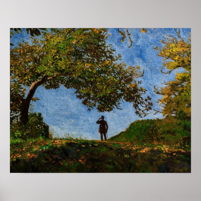 Póster Károly Ferenczy - En la cima de la colina (Frente)