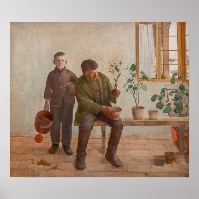 Póster Károly Ferenczy - Jardinero (Frente)