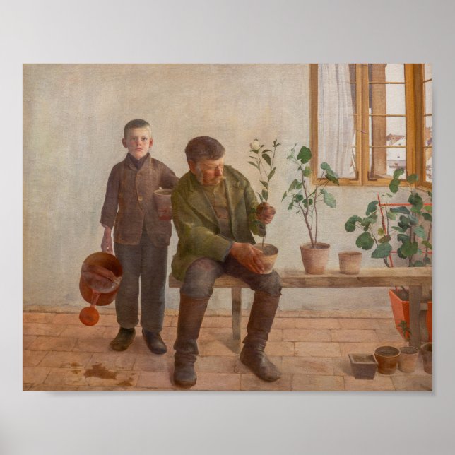 Póster Károly Ferenczy - Jardinero (Frente)