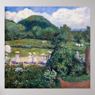 Póster Károly Ferenczy - picnic en mayo (Día de verano)