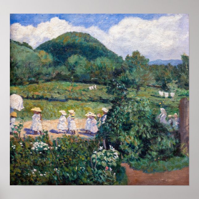 Póster Károly Ferenczy - picnic en mayo (Día de verano) (Frente)