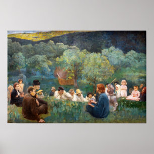 Póster Károly Ferenczy - Sermón de la Montaña