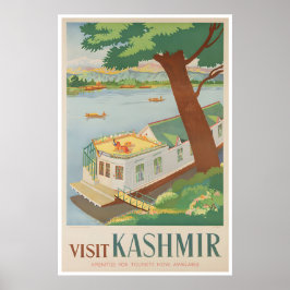 Póster Kashmir Art India Travel Poster Indian Print