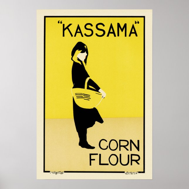 Póster KASSAMA Corn Flour Art Poster por Beggarstaffs (Frente)