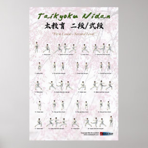 Póster KATA Taikyoku Nidan - 2do kata