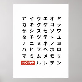 Póster Katakana