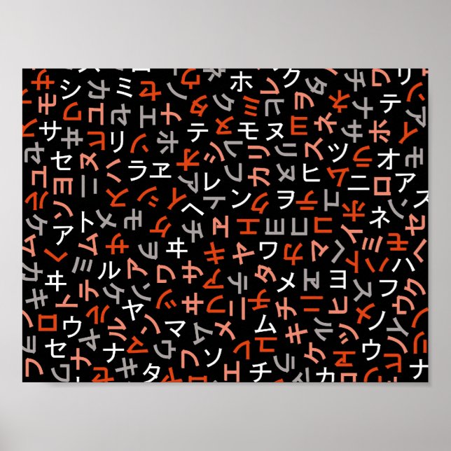 Póster Katakana (Frente)
