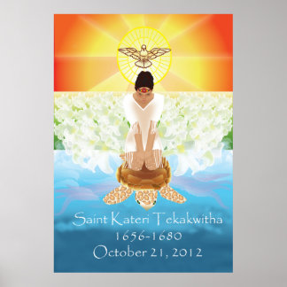 Póster Kateri Tekakwitha poster