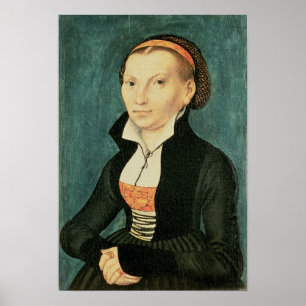 Póster Katharina von Bora, futura esposa de Martin