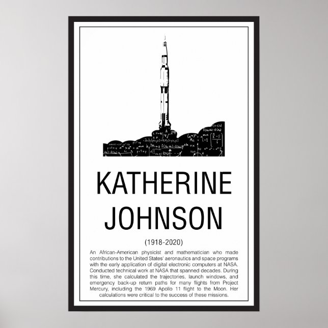 Póster Katherine Johnson (Frente)