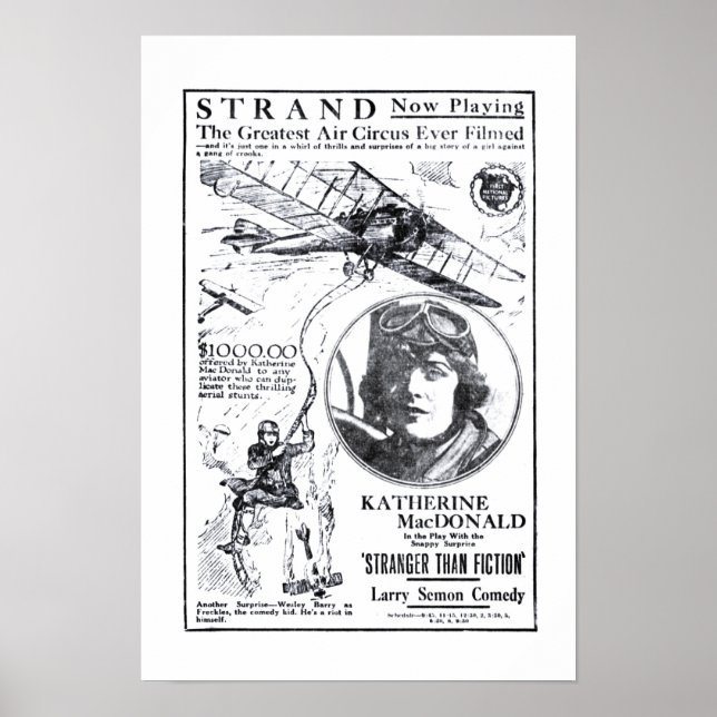 Póster Katherine MacDonald 1921 poster de películas antig (Frente)