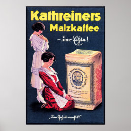 Póster KATHREINERS MALZKAFFEE Café alemán bebida en polvo